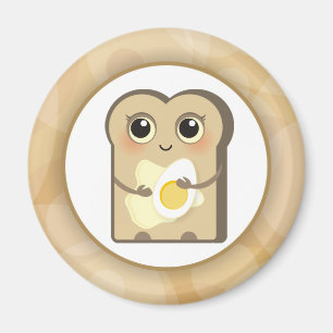 Cute Toasties - Butter and Egg Magnet