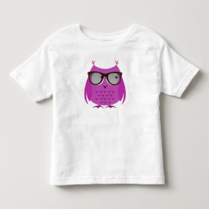 Cute Toddler Shirt, Pink Owl w/ Large Glasses! T-Shirt