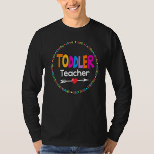 Cute Toddler Teacher Daycare Provider Pre K Presch T-Shirt