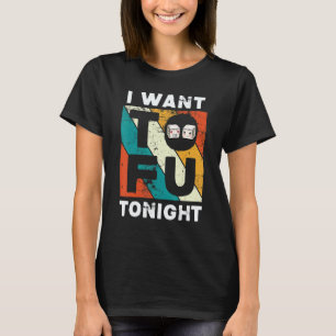 Cute Tofu Vegan Vegetarian I Want Tofu Tonight Cos T-Shirt