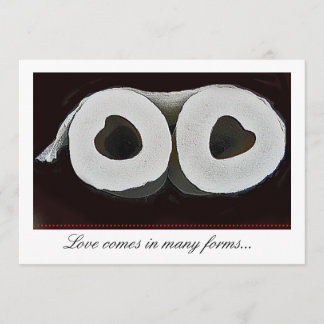 Cute toilet paper wedding invite