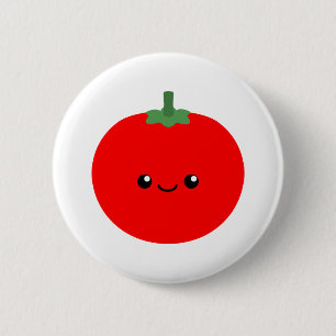 Cute Tomato 6 Cm Round Badge
