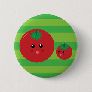Cute Tomato 6 Cm Round Badge