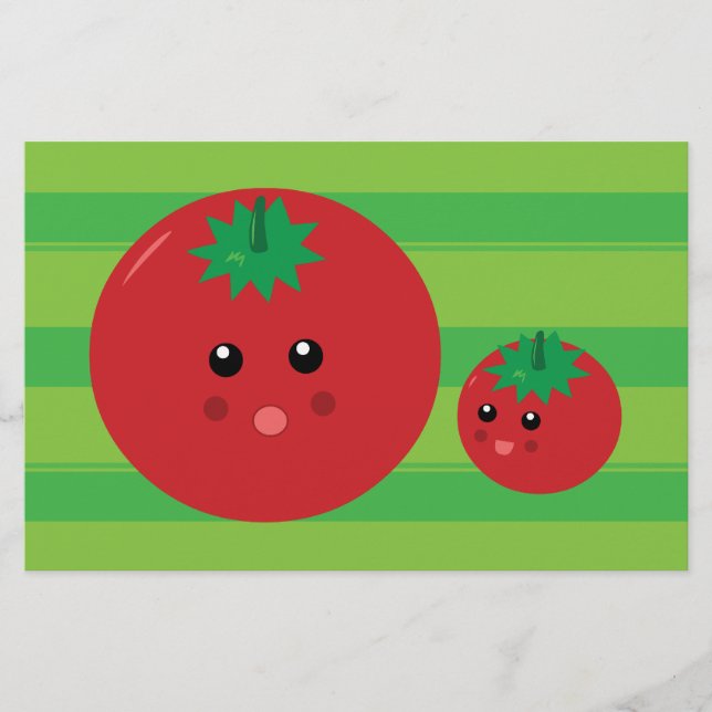 Cute Tomato Stationery (Front)
