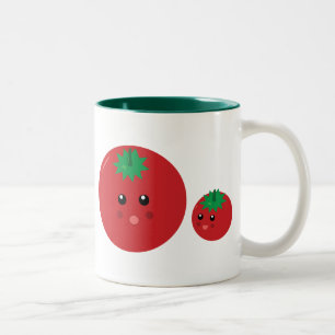 Cute Tomato Two-Tone Coffee Mug