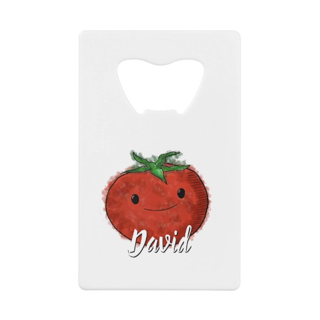 Cute Tomato Watercolor Custom Name (Front)