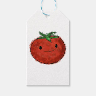 Cute Tomato Watercolor Ornament Gift Tags