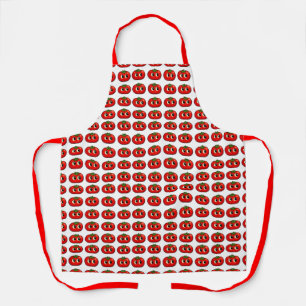 Cute Tomatoes Smiling Summer Apron
