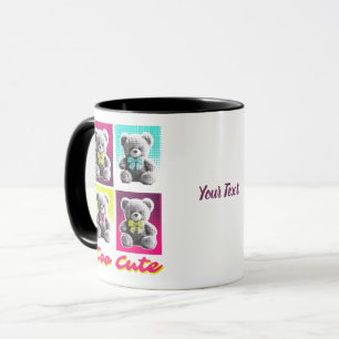 Cute Too Bear Personalised Mug Custom Name Bea