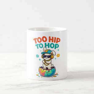 Cute Too Hip to Hop Bunny Artwork Coffee Mug