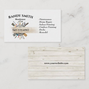 Cute Tool Handyman Maintenance Repair Business Car Card