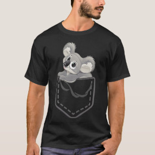 Cute toon Koala Pocket Funny Gift From Australia T-Shirt