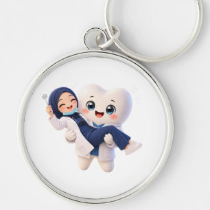 Cute Tooth Character Keychain Dental Assistant H