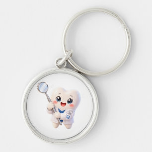 Cute Tooth Dentist Keychain Dental Gift