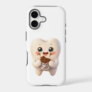 Cute Tooth Eating Chocolate Kawaii Dental Phone Ca
