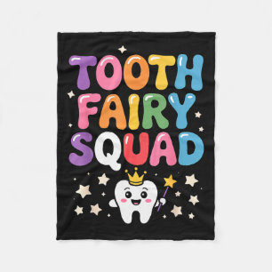 Cute Tooth Fairy Costume For Men Women Kids Teeth Fleece Blanket
