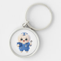 Cute Tooth Nurse Keychain | Dental Gift
