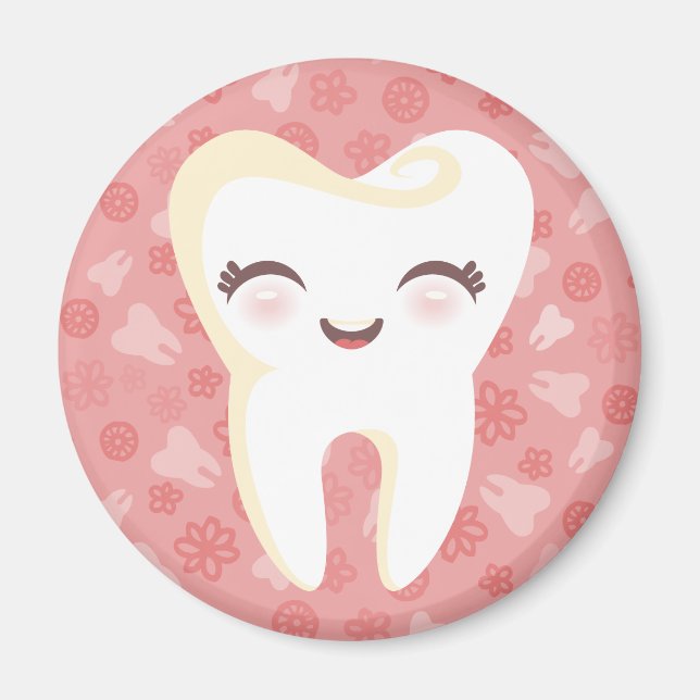 Cute Tooth - Pink Magnet (Front)