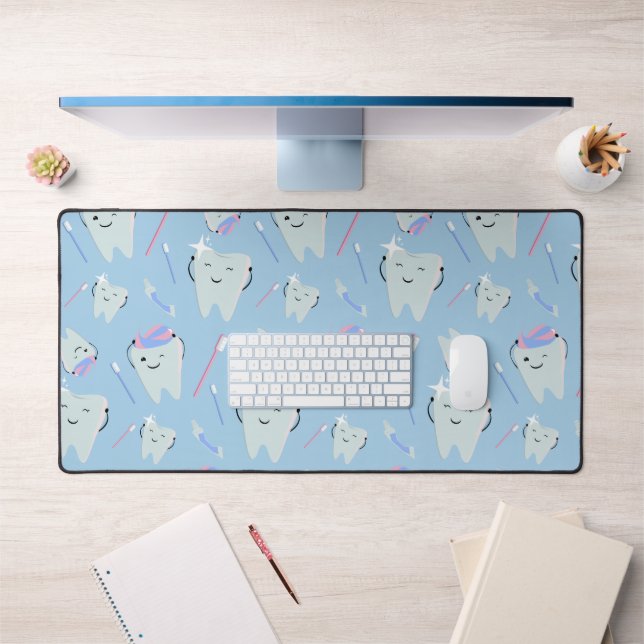 Cute Tooth Workout Desk Mat (Office 1)