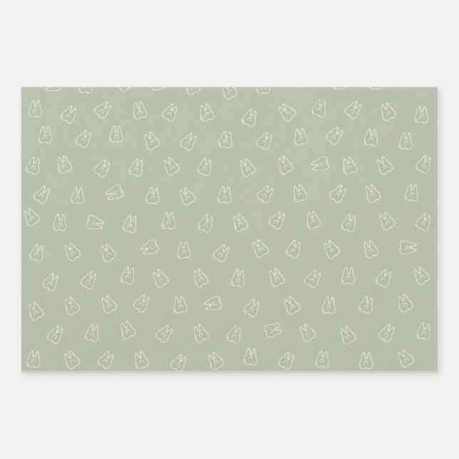 Cute Tooth Wrapping Paper (Front)
