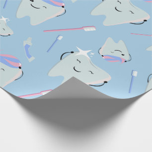 Cute Tooth Wrapping Paper