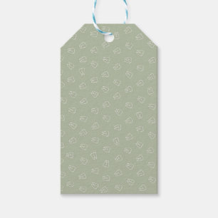 Cute Tooth Wrapping Paper Gift Tags