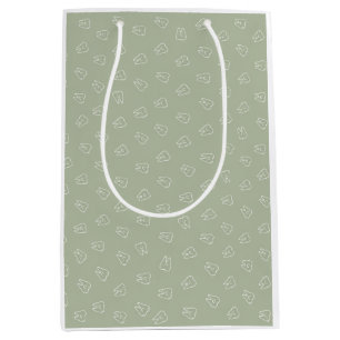 Cute Tooth Wrapping Paper Medium Gift Bag