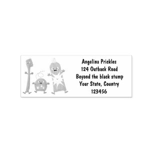 Cute toothbrush toothpaste dental floss cartoon rubber stamp