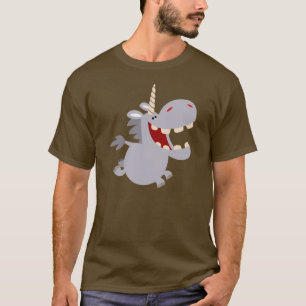 Cute Toothy Cartoon Unicorn T-Shirt