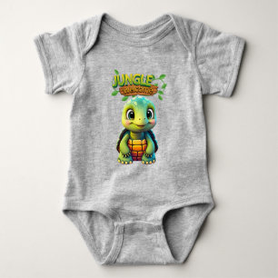 Cute Tortoise Baby Turtle Woodland Wildlife Fun 🐢 Bodysuit