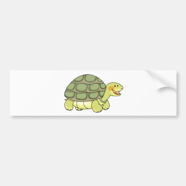 Cute tortoise bumper sticker (Front)