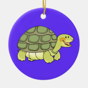 Cute tortoise ceramic tree decoration