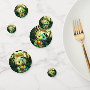 Cute Tortoise Jungle Welcome Box Turtle Character Confetti