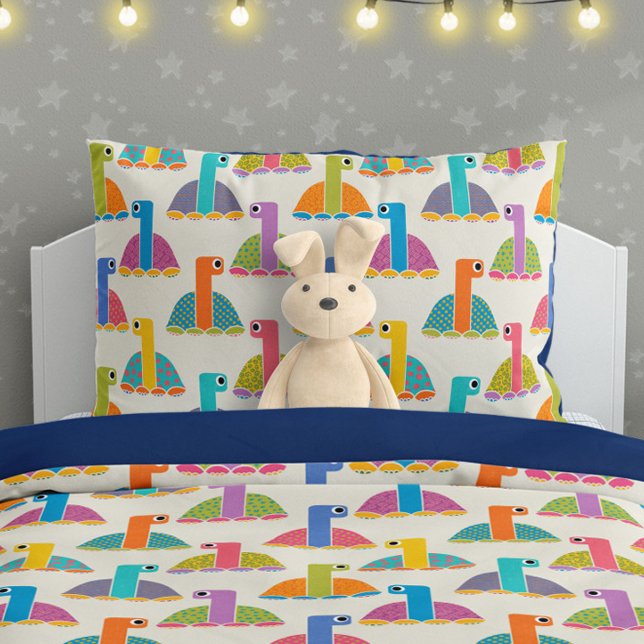 Cute Tortoise Pattern on Cream Pillowcase (Creator Uploaded)