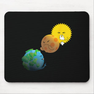 Cute Total Eclipse April 8 Solar Mouse Mat