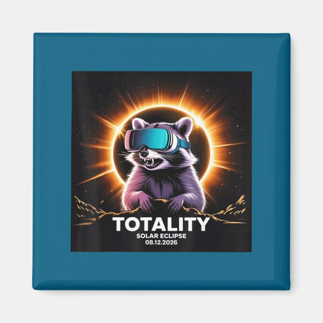 Cute Total Solar August 12 Totality Magnet (Front)