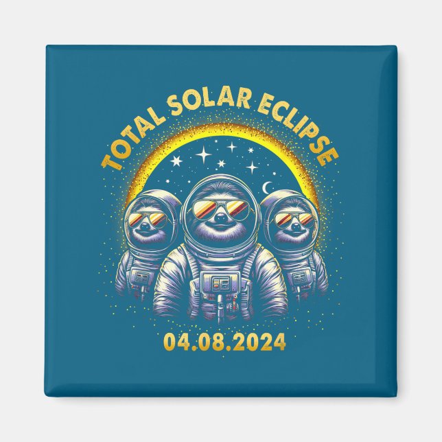 Cute Total Solar Eclipse 04 08 Magnet (Front)
