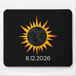 Cute Total Solar Eclipse 12th August Mouse Mat