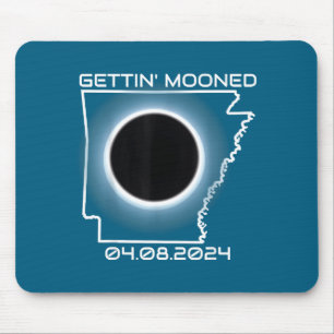 Cute Total Solar Eclipse April 8th Mouse Mat
