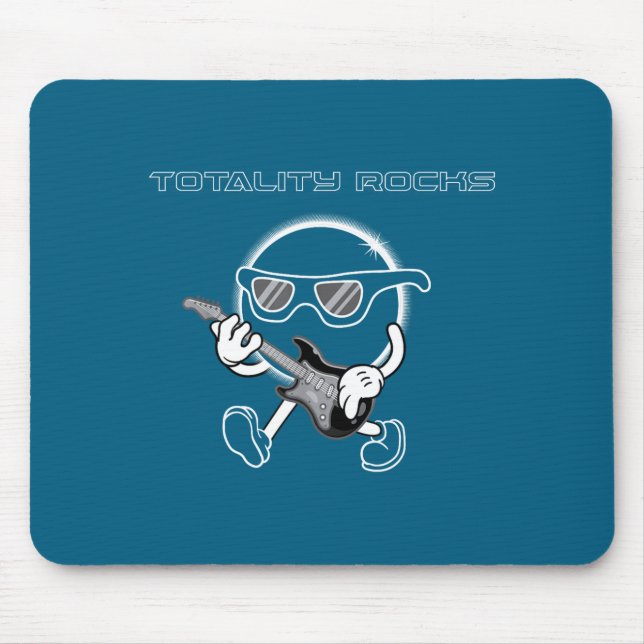 Cute Totality Rocks Total Solar Eclipse Mouse Mat (Front)