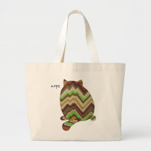 Cute Tote Bag - Nope Fat Cat 