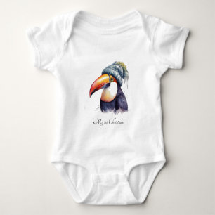 Cute Toucan Baby Christmas Outfit Bodysuit