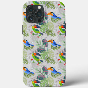 Cute Toucan bird, Everybirdy Pattern, Watercolors iPhone 13 Pro Max Case