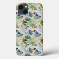 Cute Toucan bird, Everybirdy Pattern, Watercolors