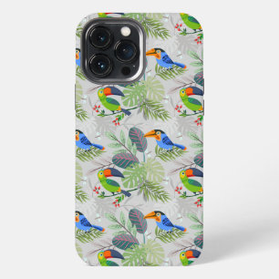 Cute Toucan bird, Everybirdy Pattern, Watercolors iPhone 13 Pro Max Case