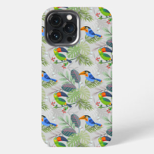 Cute Toucan bird, Everybirdy Pattern, Watercolors iPhone 13 Pro Max Case