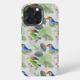 Cute Toucan bird, Everybirdy Pattern, Watercolors iPhone 13 Pro Case