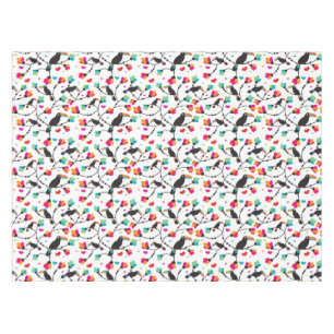 cute toucan bird tropical illustration tablecloth