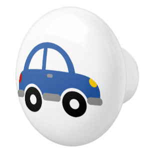 Cute toy car kid's room design custom ceramic knob