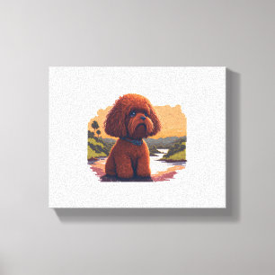 Cute Toy Poodle  Canvas Print